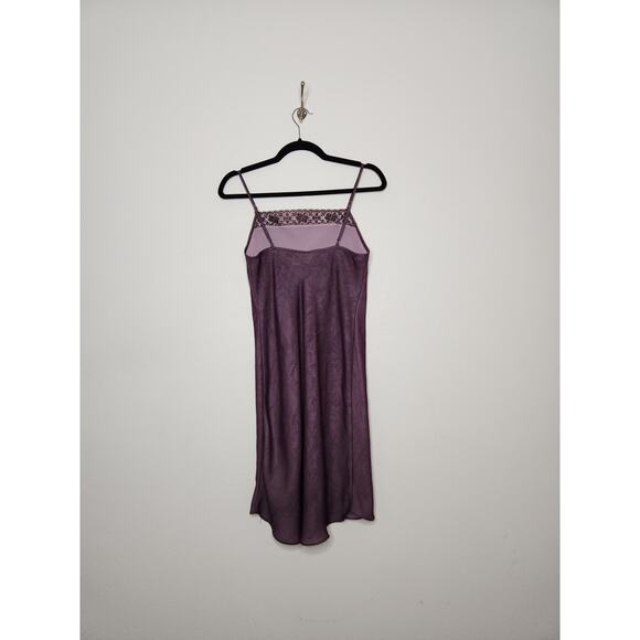 Vintage Slip Dress Lace Witchy Fairy Goth Whimsy Purple Small 90s Tank Cami - Picture 4 of 6